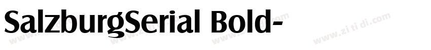 SalzburgSerial Bold字体转换 SalzburgSerial Bold字体转换
